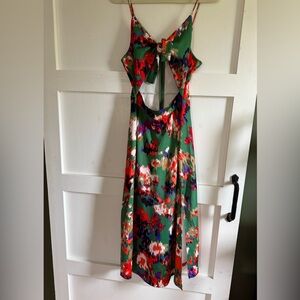 NWOT Floral Green Dress